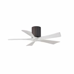 42-in 25W Irene Ceiling Fan, DC, 6-Speed, 5-White Blades, Bronze