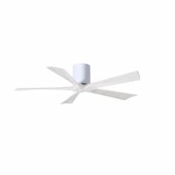 52-in 31W Irene Ceiling Fan, DC, 6-Speed, 5-White Blades, White