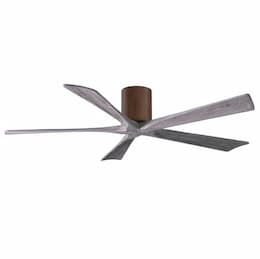 60-in 31W Irene Ceiling Fan, DC, 6-Speed, 5-Barn Wood Blades, Walnut