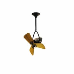 16-in 46W Jarold Direcional Ceiling Fan, AC, 3-Speed, 3-Wood Blade, Damp, Brushed Nickel