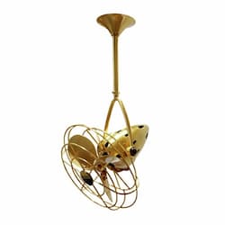 13-in 48W Jarold Direcional Ceiling Fan, AC, 3-Speed, 3-Metal Blades, Brushed Brass