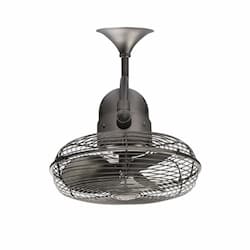 13-in 47W Kaye Ceiling Fan, AC, 3-Speed, 3-Blades, Brushed Nickel