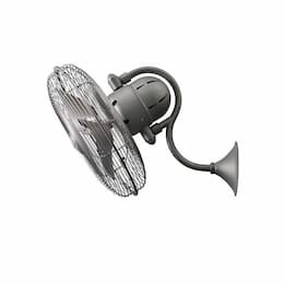 Matthews Fan 16-in 28W Laura Wall Fan, DC, 3-Speed, 3-Blades, Brushed Nickel