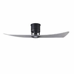 52-in 29W Lindsay Ceiling Fan w/Light, DC, 6-Speed, 2-Barn Wood Blades, Matte Black