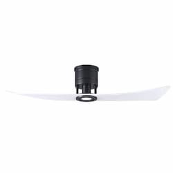 52-in 29W Lindsay Ceiling Fan w/ LED Light Kit, DC, 6-Speed, 2-White Blades, Black