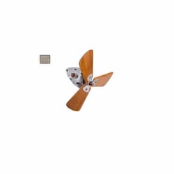 16-in Fan Head, 3-Wood Blades, Brushed Nickel