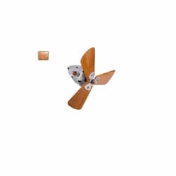 16-in Fan Head, 3-Wood Blades, Polished Copper