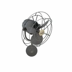 13-in 49W Michelle Parede Wall Fan, AC, 3-Speed, 3-Metal Blades, Bronze