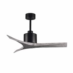 42-in 31W Mollywood Ceiling Fan, DC, 6-Speed, 3-Barn Wood Blades, Matte Black