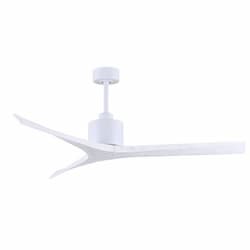 60-in 34W Mollywood Ceiling Fan, DC, 6-Speed, 3-White Blades, White