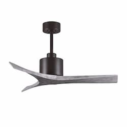 60-in 31W Mollywood Ceiling Fan, DC, 6-Speed, 3-Barn Wood Blades, Textured Bronze