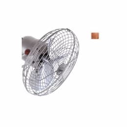 13-in Fan Head Set w/Safety Cage, 3-Metal Blades, Brushed Copper