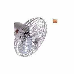 13-in Fan Head Set w/Safety Cage, 3-Metal Blades, Polished Copper