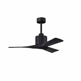 42-in 20W Nan Ceiling Fan, Matte Black Blades, Matte Black