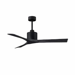 52-in 32W Nan Ceiling Fan, Matte Black Blades, Matte Black