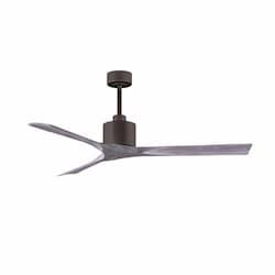 60-in 32W Nan Ceiling Fan, Barn Wood Blades, Textured Bronze