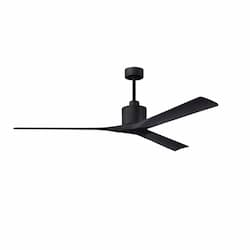 72-in 36W Nan XL Ceiling Fan, Matte Black Blades, Matte Black