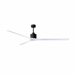 90-in 31W Nan XL Ceiling Fan, Matte White Blades, Matte Black