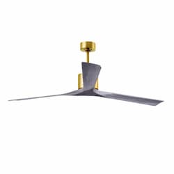 72-in 36W Nan XL Ceiling Fan, Barn Wood Blades, Brushed Brass