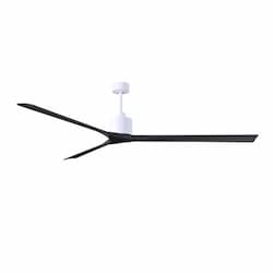 90-in 31W Nan XL Ceiling Fan, Matte Black Blades, Matte White