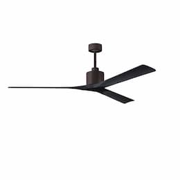 72-in 36W Nan XL Ceiling Fan, Matte Black Blades, Textured Bronze