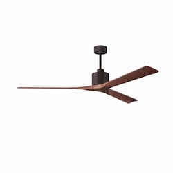 72-in 36W Nan XL Ceiling Fan, Walnut Blades, Textured Bronze