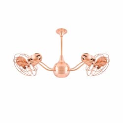 42-in 89W Vent-Bettina Ceiling Fan, AC, 3-Speed, 6-Metal Blades, Brushed Copper