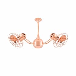 42-in 89W Vent-Bettina Ceiling Fan, AC, 3-Speed, 6-Metal Blades, Polished Copper