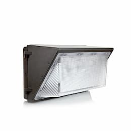 60W Semi Cut-Off LED Wall Pack, 7200 lm, 100V-277V, 5000K, Black