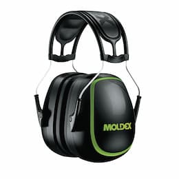 Moldex MX Series Headband Earmuffs, 30 dB, Black/Green