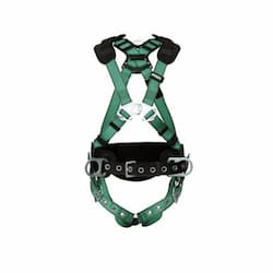 Standard Size V-Form Safety Full-Body Harness, Green