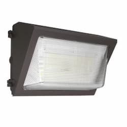 40W LED Wall Pack w/ Battery Backup, Large, Open Face, 250W MH Retrofit, 5645lm, 4000K