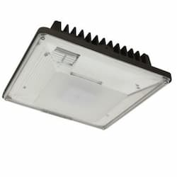 20W LED Canopy Light W/ Photocell, 100W MH Retrofit, 0-10V Dim,  2415 lm, 4000K, Bronze