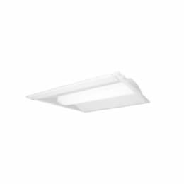 32W 2x4 LED Recessed Troffer w/ Backup, 0-10V Dimmable, 4145 lm, 120V-277V, 3500K