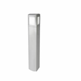 6-Ft 13W LED MPulse Bollard Fixture, Type V, 50W MH Retrofit, 889 lm, 4000K, Silver