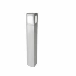 6-Ft 24W LED MPulse Bollard Fixture, 0-10V Dim, 100W MH Retrofit, 1603 lm, 4000K, Silver