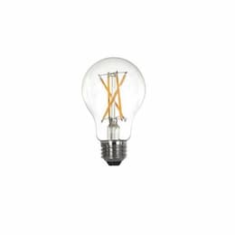 8.5W LED A19 Filament Bulb, Dimmable, 800 lm, 120V, 3000K, Clear