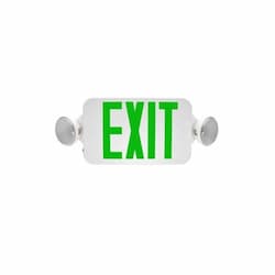 3W Emergency Exit Sign, 120V-277V, Green