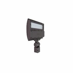 54W LED Flood Light w/ Slipfitter Mount & Photocell, Dim, Wide, 5000K, Bronze