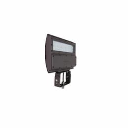 80W LED Flood Light w/ Slipfitter Mount, Dimmable, Wide, 3201 lm, 4000K, Bronze