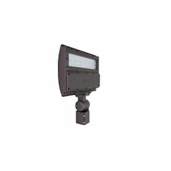 55W LED Flood Light w/ Slipfitter Mount, Dimmable, 6705 lm, 4000K, Bronze