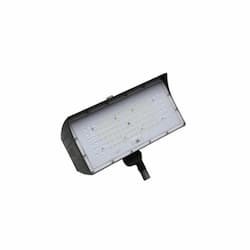 50W LED Medium Flood Light w/ Knuckle Mount, Dim, Wide, 6900 lm, 4000K, Bronze