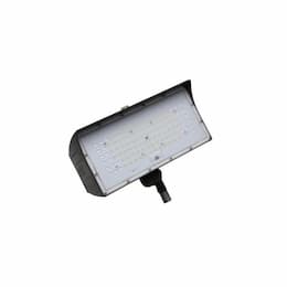 50W LED Medium Flood Light w/ Knuckle Mount, Dim, Narrow, 6900 lm, 5000K, Bronze