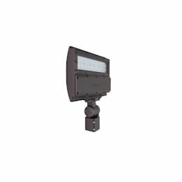 54W LED Flood Light w/ Slipfitter Mount & Photocell, Dim, Wide, 4000K, Bronze