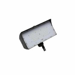 80W LED Medium Flood Light w/ Knuckle Mount, Dim, Wide, 9900 lm, 5000K, Bronze