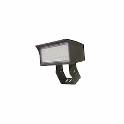 80W LED Medium Flood Light w/ Trunnion Mount, Dim, Wide, 9900 lm, 5000K, Bronze