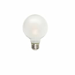 3W LED Filament G25 Bulb, 40W Inc. Retrofit, Dim E26, 350 lm, 2700K, Frosted