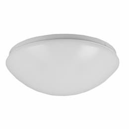 11-in 16W LED Puff Flush Mount, Triac Dimming, 120V, Selectable CCT