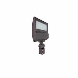 100W LED Flood Light w/ Slipfitter & Sensor, Wide, 12683 lm, 120V-277V, 5000K, Bronze