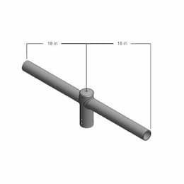 Tenon Top Spoke Bracket, 2 Arm